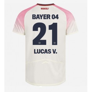 Billiga Bayer Leverkusen Lucas Vazquez #21 Bortatröja 2025-26 Kortärmad